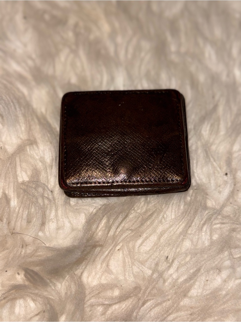 Louis Vuitton Brown Taiga Coin Purse